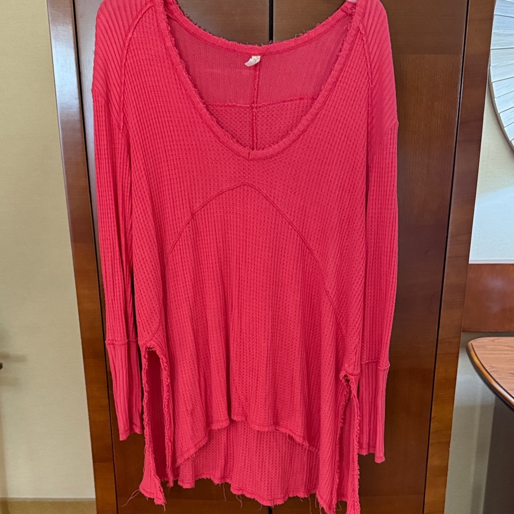 FP Movement by Free People Vibrant Light Red Tunic